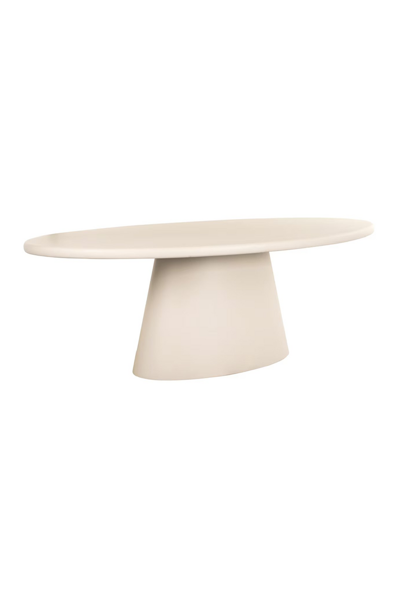 Beige Pedestal Dining Table | OROA Clayton | Oroatrade.com