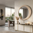 Beige Asymmetrical Mirror | Richmond Interiors Clayton