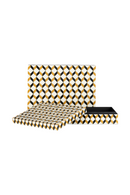 Zig-Zag Patterned Storage Boxes (2) | Richmond Interiors Frences | Oroatrade.com