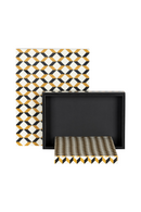 Zig-Zag Patterned Storage Boxes (2) | Richmond Interiors Frences | Oroatrade.com