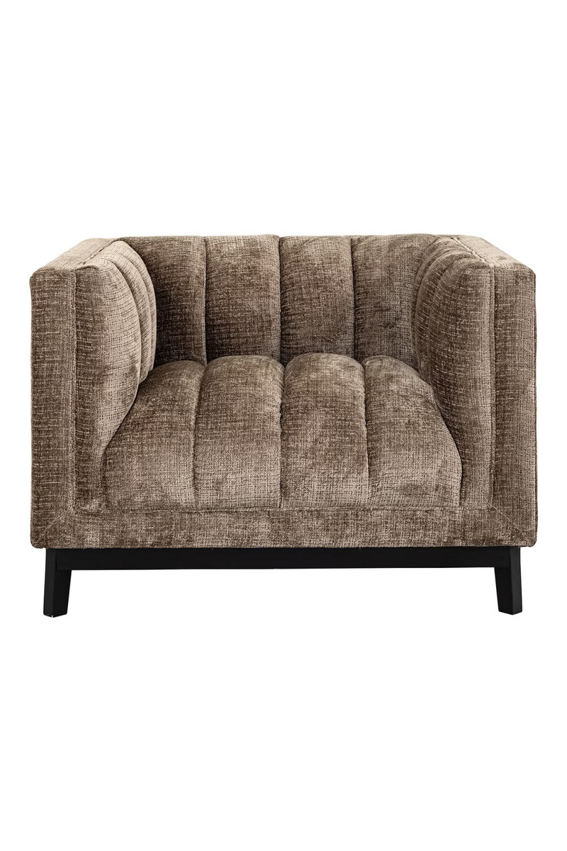 Taupe Chenille Lounge Chair | OROA Beaudy | Oroatrade.com