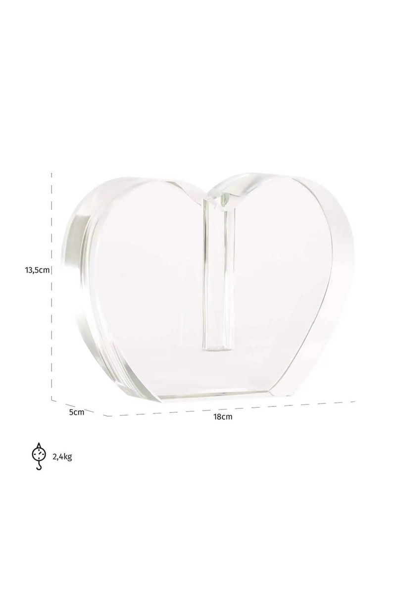 Heart Shaped Glass Candle Holder | OROA Sana | Oroatrade.com