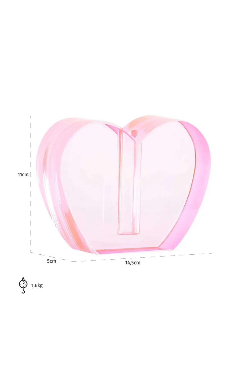 Pink Glass Candle Holder | OROA Sanae | Oroatrade.com