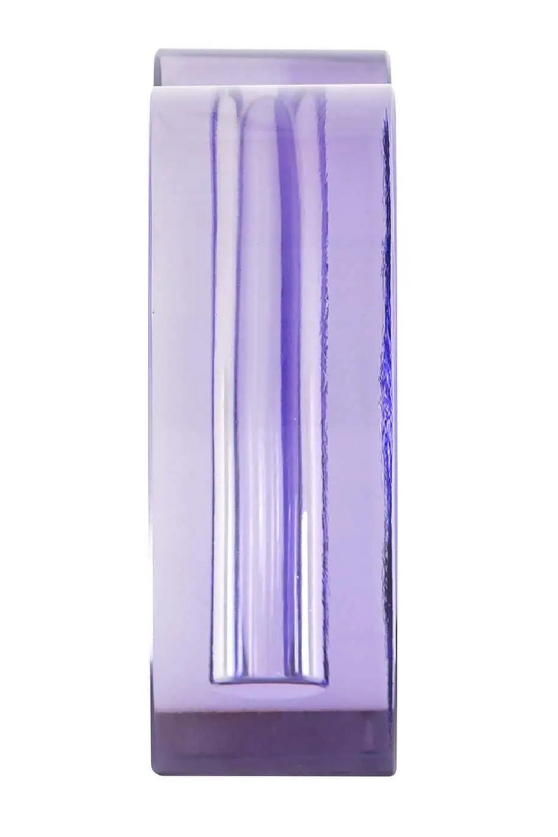 Purple Glass Candle Holder | OROA Tanna | Oroatrade.com