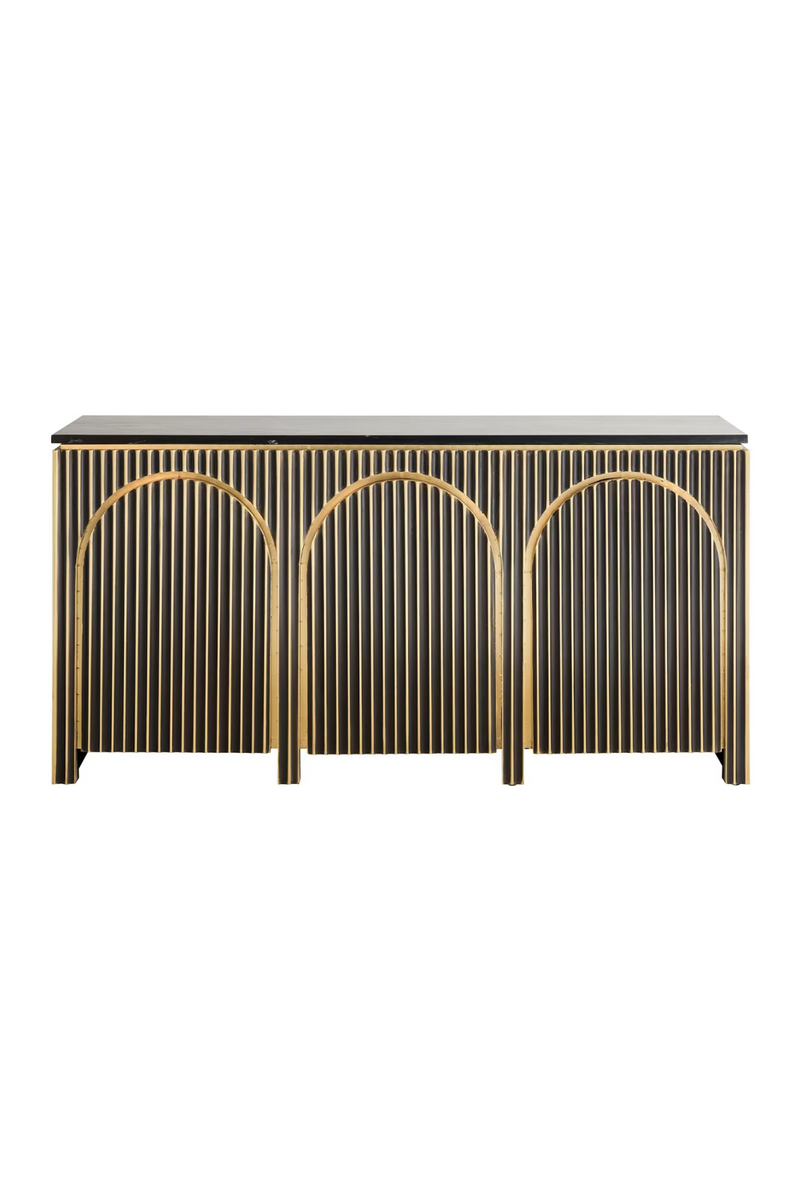 Gold Cladded 3-Door Sideboard | OROA Les Arcs | Oroatrade.com