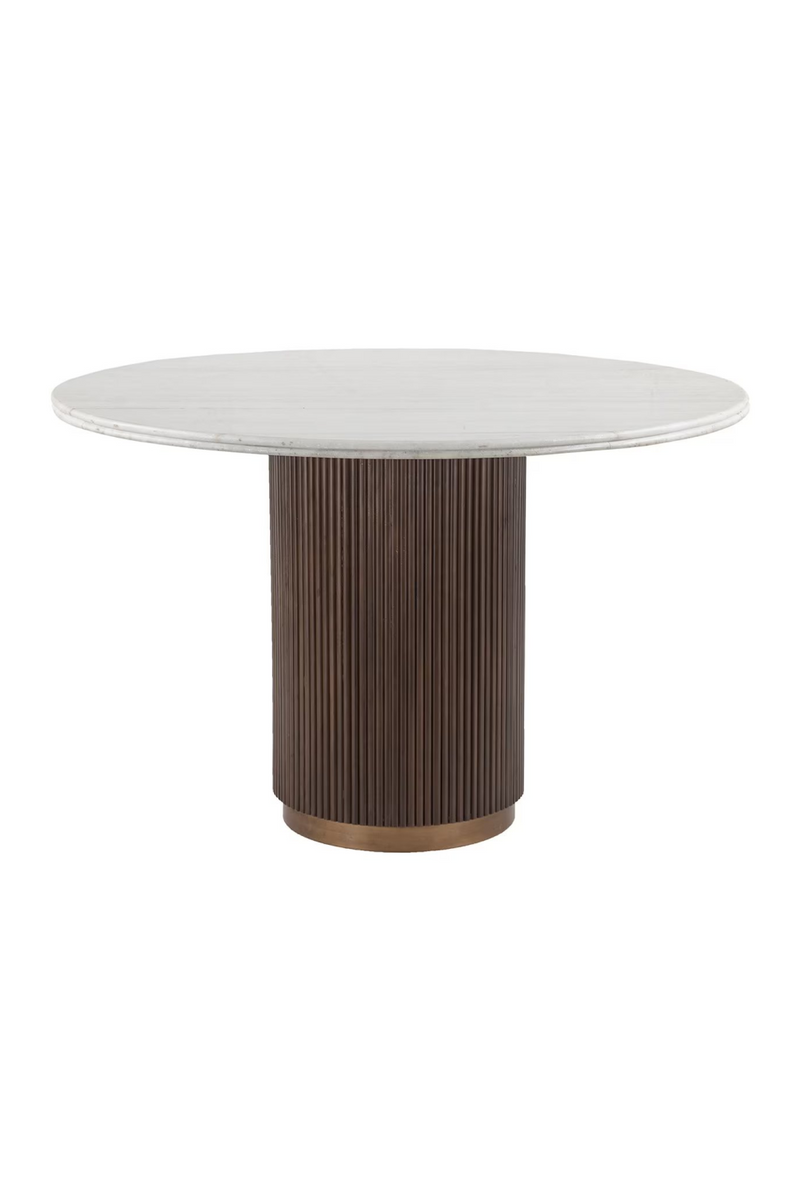 Round Marble Pedestal Dining Table | OROA Mayfield | Oroatrade.com