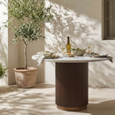 Round Marble Pedestal Dining Table | Richmond Interiors Mayfield