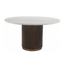 Ribbed Wood Round Dining Table | Richmond Interiors Mayfield | Oroatrade.com