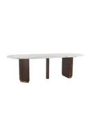Ribbed Wood Base Dining Table | Richmond Interiors Mayfield | Oroatrade.com