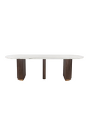 Ribbed Wood Base Dining Table | Richmond Interiors Mayfield | Oroatrade.com