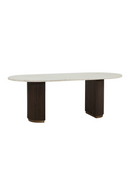 Ribbed Wood Base Dining Table | Richmond Interiors Mayfield | Oroatrade.com