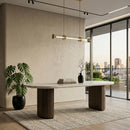 Ribbed Wood Base Dining Table | Richmond Interiors Mayfield