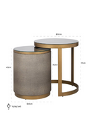 Glass Nesting End Tables (2) | Richmond Interiors Bloomville | Oroatrade.com