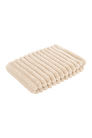 Cream Furry Channeled Blanket | Richmond Interiors Cato | Oroatrade.com