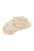 Cream Furry Channeled Blanket | Richmond Interiors Cato | Oroatrade.com