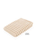 Cream Furry Channeled Blanket | Richmond Interiors Cato | Oroatrade.com