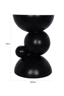 Black Sculpted End Table | Richmond Interiors Jing | Oroatrade..com