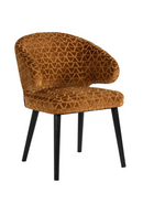 Gold Triangle Pattern Dining Chair | Richmond Interiors Indigo | Oroatrade.com