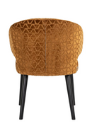 Gold Triangle Pattern Dining Chair | Richmond Interiors Indigo | Oroatrade.com