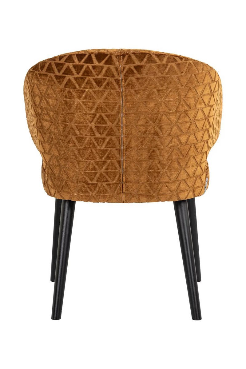 Gold Triangle Pattern Dining Chair | OROA Indigo | Oroatrade.com