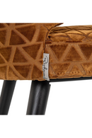 Gold Triangle Pattern Dining Chair | Richmond Interiors Indigo | Oroatrade.com