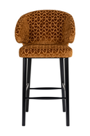 Gold Triangle Bar Stool | Richmond Interiors Indigo | Oroatrade.com