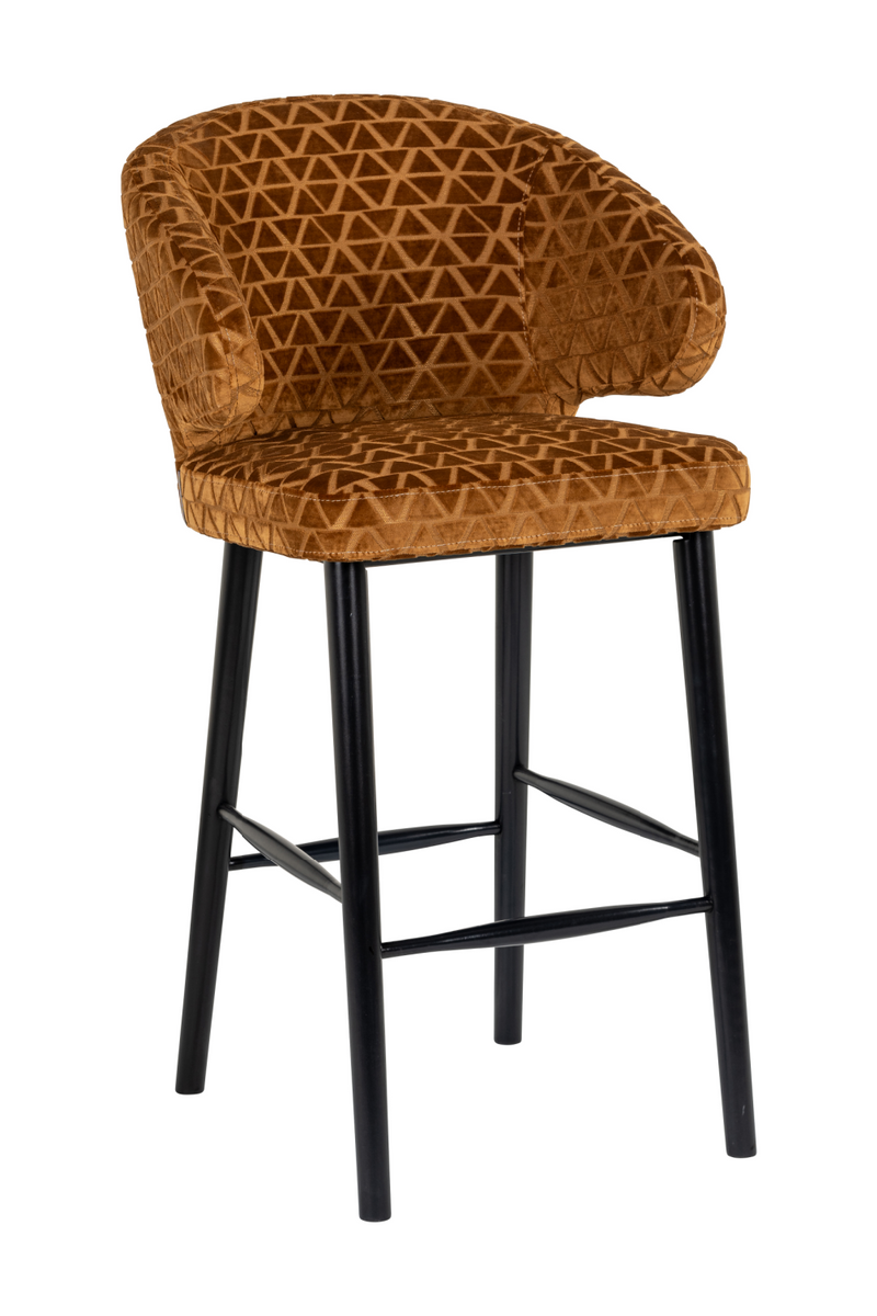 Gold Triangle Bar Stool | OROA Indigo | Oroatrade.com