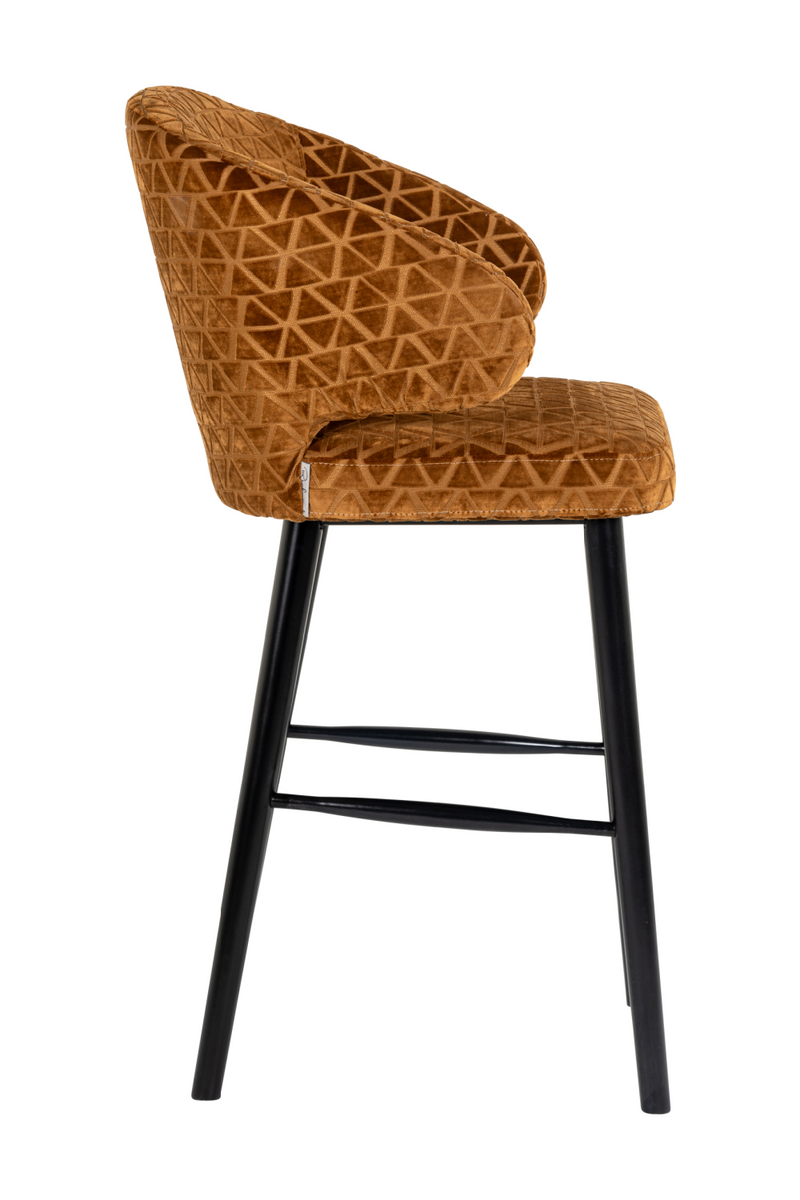 Gold Triangle Bar Stool | OROA Indigo | Oroatrade.com