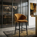 Gold Triangle Bar Stool | Richmond Interiors Indigo