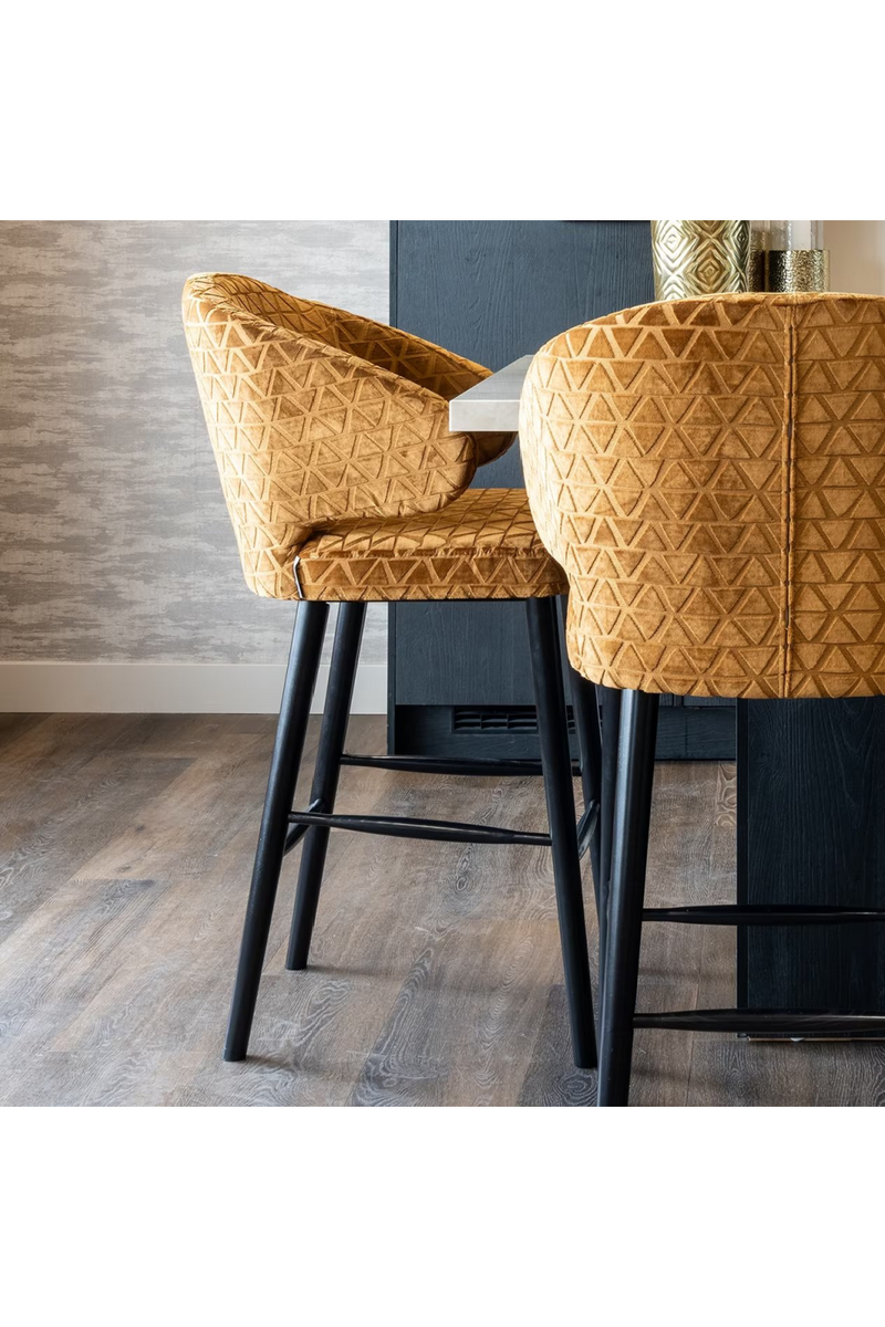 Triangle Patterned Counter Stool | OROA Indigo | Oroatrade.com