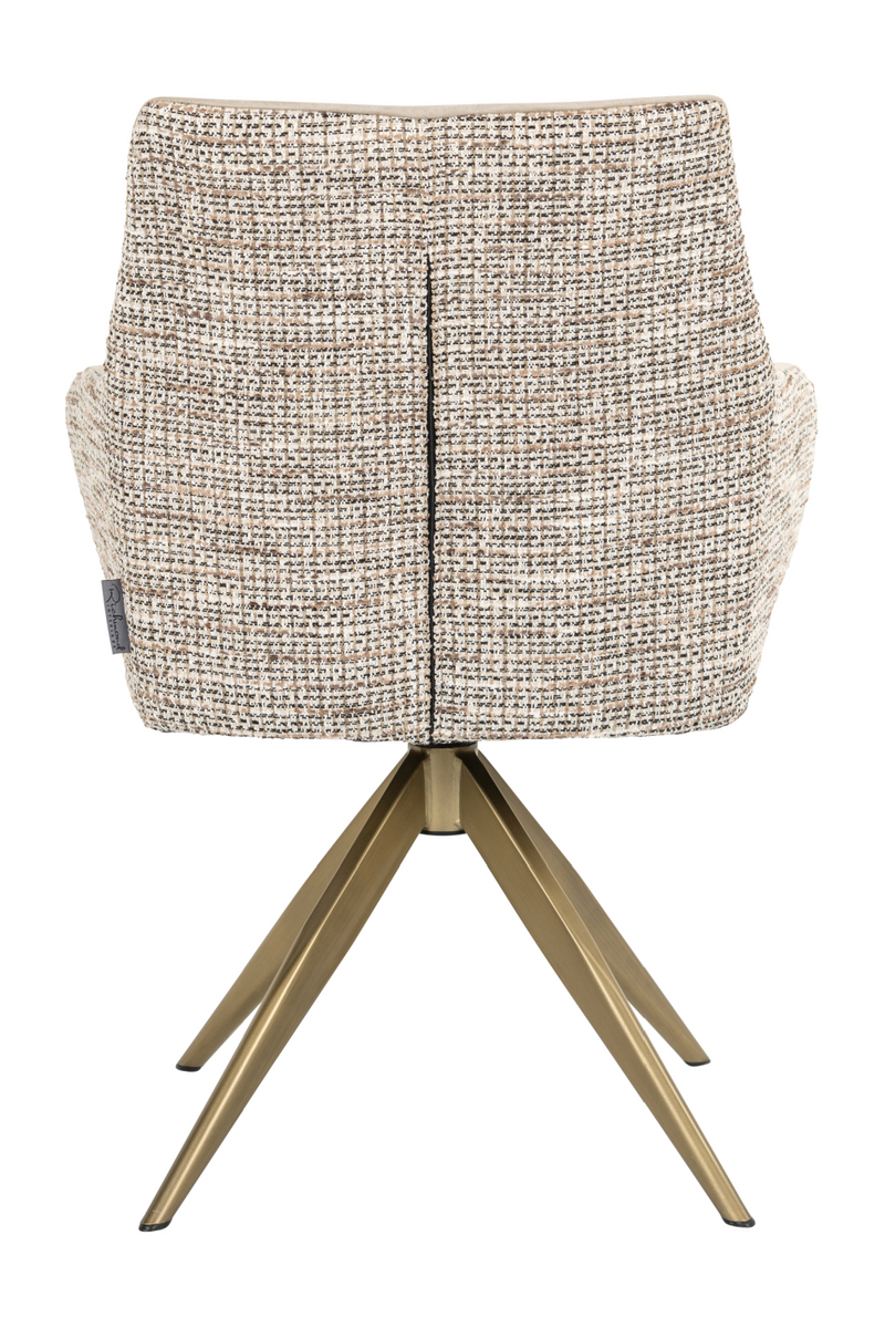 Khaki Velvet Swivel Chair | OROA Lisonne | Oroatrade.com