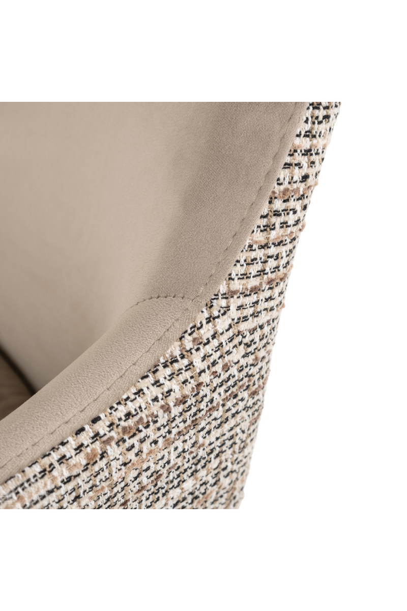 Khaki Velvet Swivel Chair | OROA Lisonne | Oroatrade.com