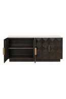 Brown Oak 4-Door Sideboard | Richmond Interiors Claremont | Oroatrade.com