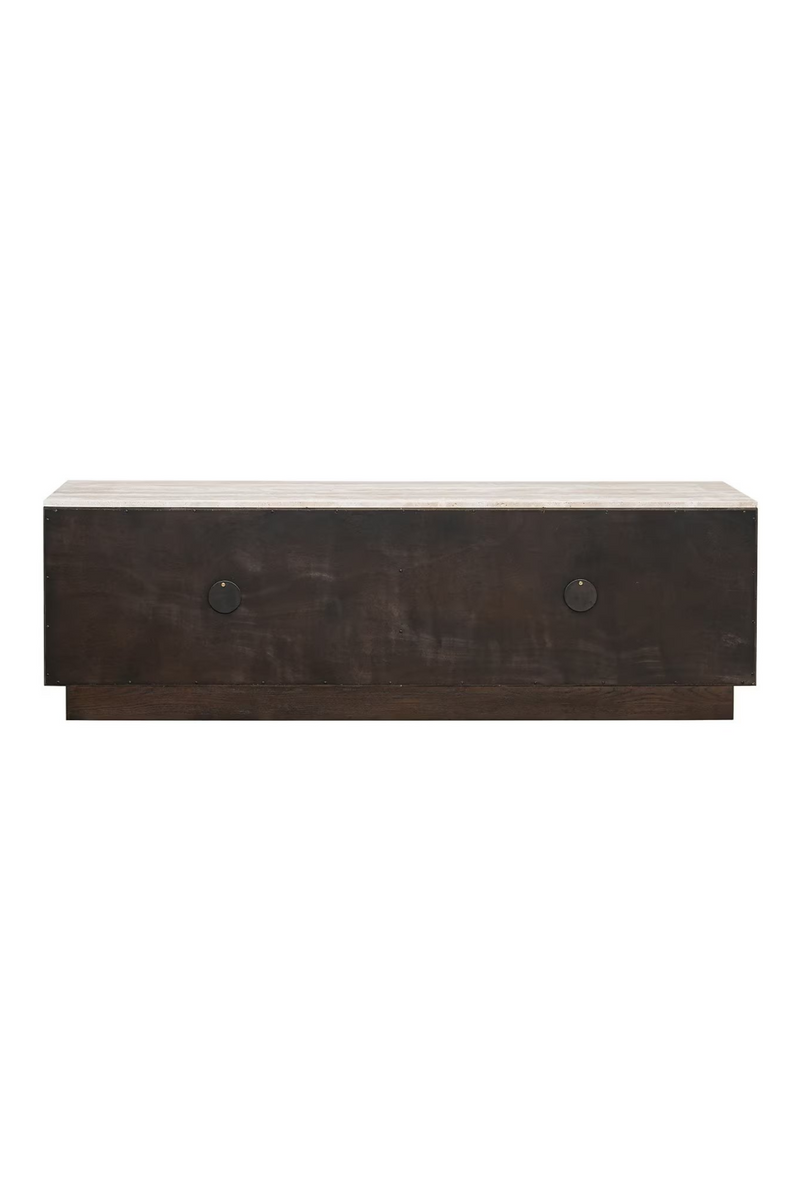 Brown Oak 4-Door TV Cabinet | OROA Claremont | Oroatrade.com