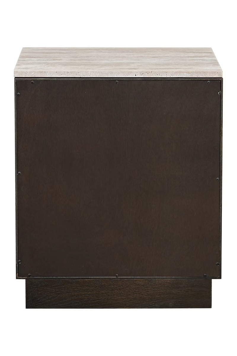 Brown Oak 2-Drawer Nightstand | OROA Claremont | Oroatrade.com