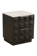 Brown Oak 2-Drawer Nightstand | Richmond Interiors Claremont | Oroatrade.com