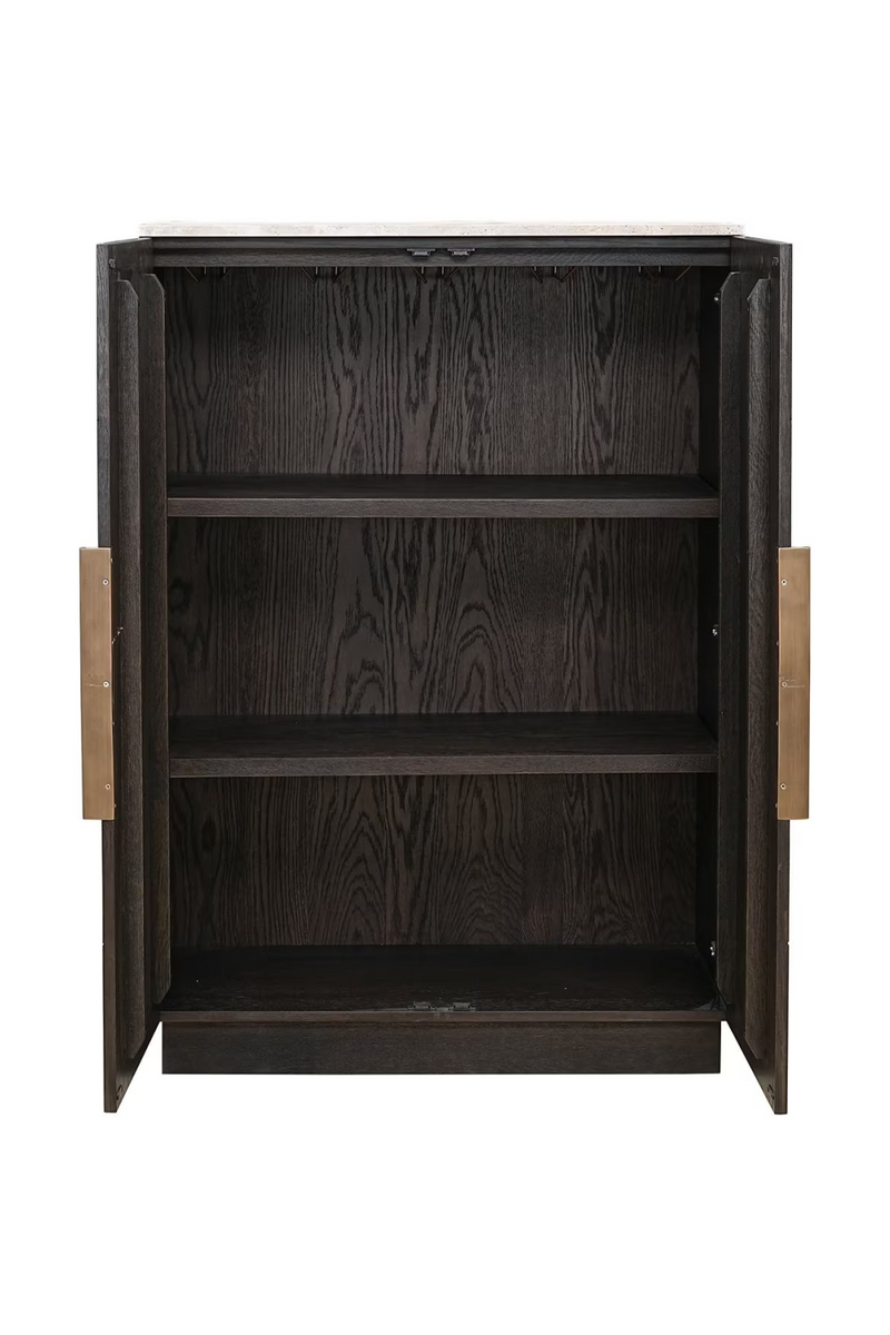 Brown Oak 2-Door Cabinet | OROA Claremont | Oroatrade.com