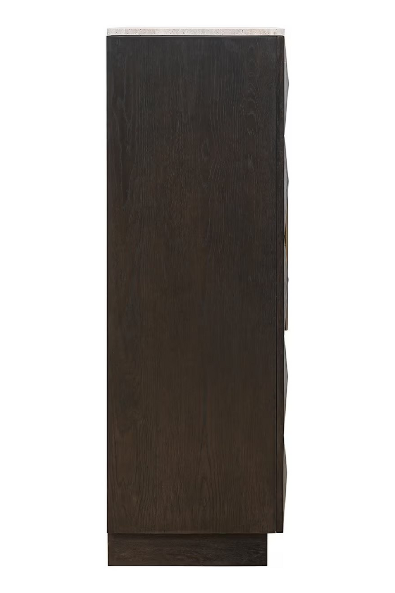 Brown Oak 2-Door Cabinet | OROA Claremont | Oroatrade.com