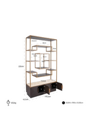 Brown Oak Display Cabinet | Richmond Interiors Claremont | Oroatrade.com