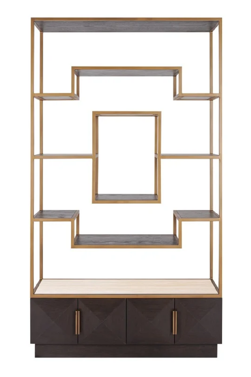 Brown Oak Display Cabinet | OROA Claremont | Oroatrade.com