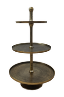 Bronze 3-Tiered Cake Stand | Richmond Interiors Fallstaff | Oroatrade.com
