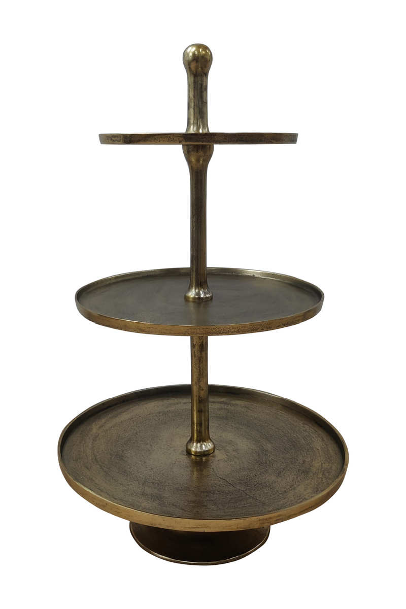 Bronze 3-Tiered Cake Stand | OROA Fallstaff | Oroatrade.com