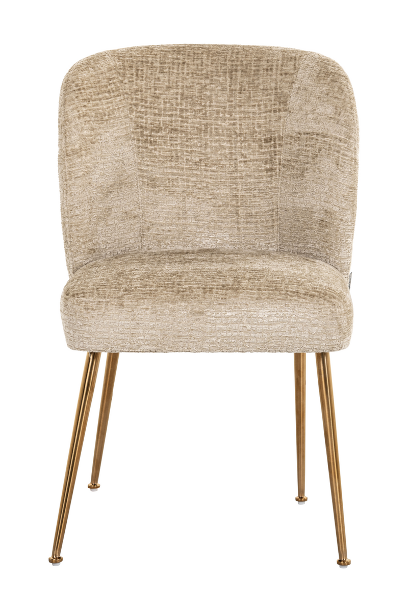 Beige Curved-Back Dining Chair | OROA Cannon | Oroatrade.com