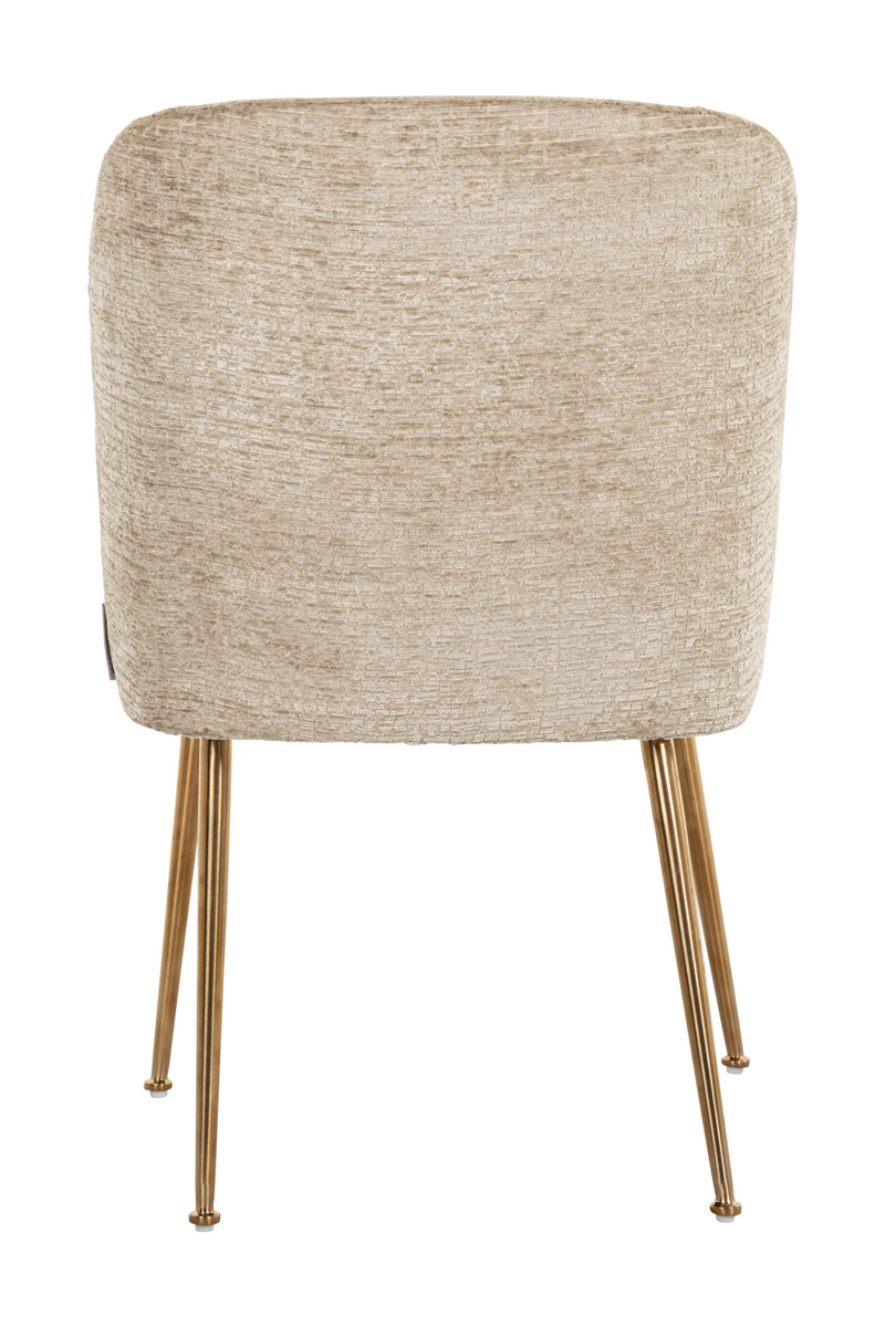 Beige Curved-Back Dining Chair | OROA Cannon | Oroatrade.com