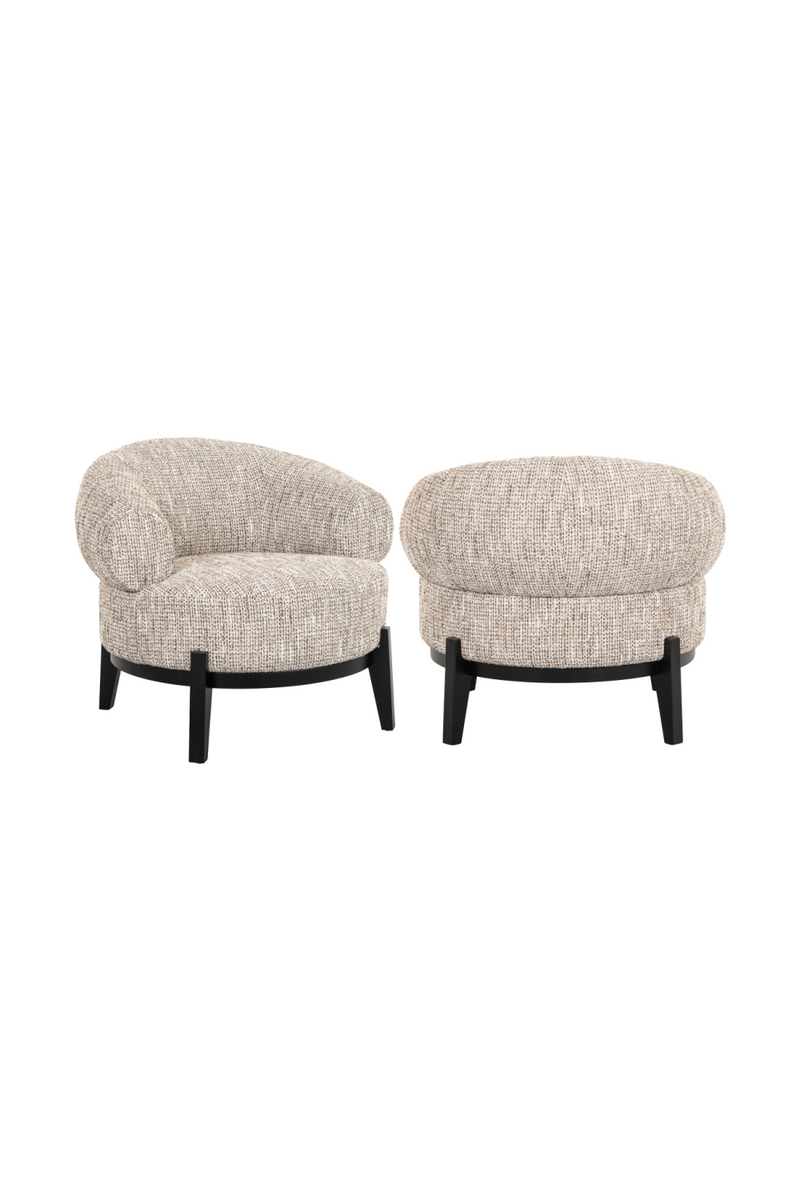 Beige Round Lounge Chair | OROA Montana | Oroatrade.com