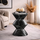 Black Stone Angular End Table | Richmond Interiors Bosco
