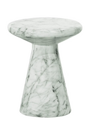 White Marble End Table | Richmond Interiors Lohan | Oroatrade.com
