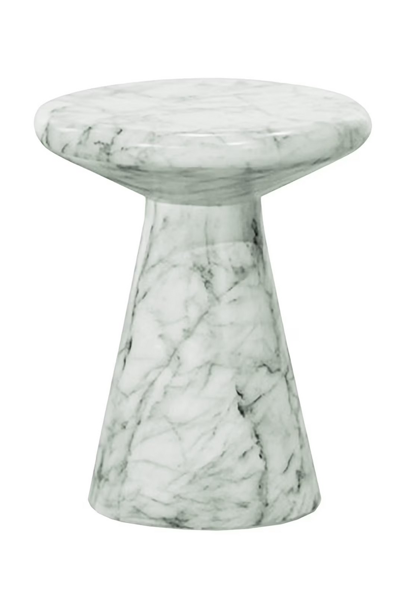 White Marble End Table | OROA Lohan | Oroatrade.com