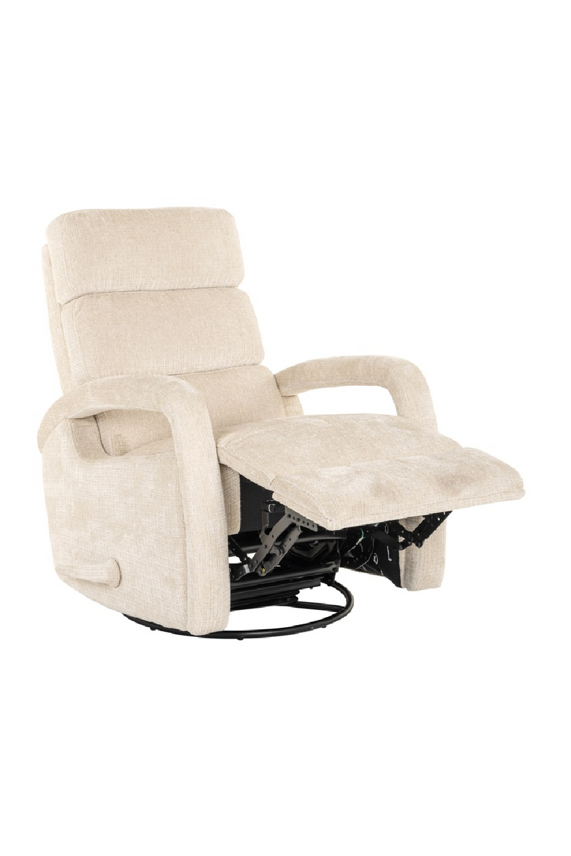 Upholstered Reclining Swivel Chair | OROA Denvi | Oroatrade.com