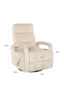 Upholstered Reclining Swivel Chair | Richmond Interiors Denvi | Oroatrade.com